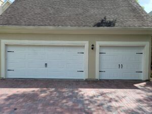 Hillcrest garage door in White with No Windows Hillcrest garage door