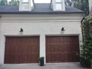 Brown garage door Brown garage door