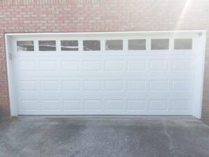 Stratford 3000 16x7 short panel white garage door short panel white garage door