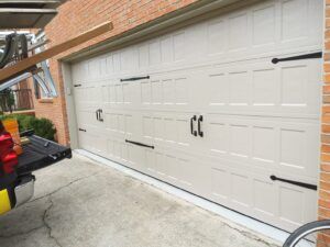 White garage door with windows White garage door with windows